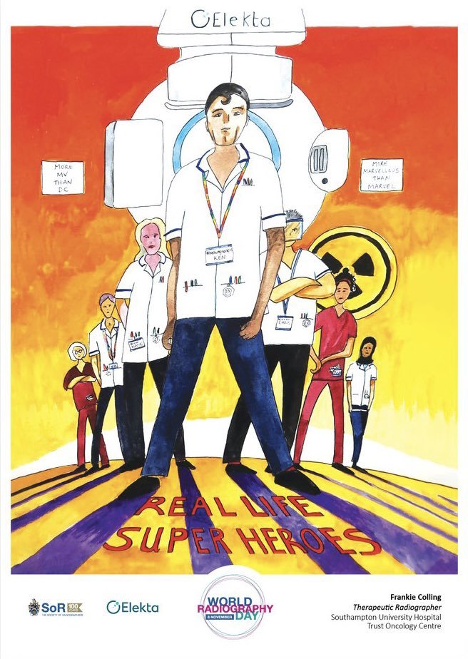 Happy #WorldRadiographyDay to all of the fantastic therapeutic radiogaphers (and indeed diagnostic ones) that I work with locally, around the UK and indeed around the world