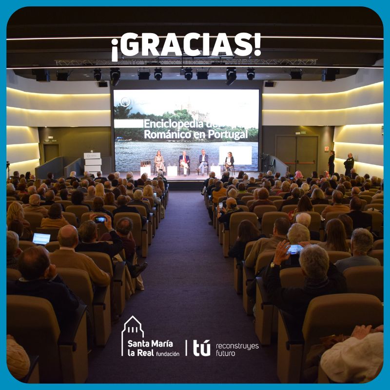 Os dejamos aquí algunos instantes inolvidables de la presentación de la #EnciclopediaDelRománico en #Portugal y con ellos nuestro más sincero agradecimiento a <a href="/FundacionAreces/">FundaciónRamónAreces</a>  por su apoyo y por hacernos sentir como en casa. 🏡 tienda.santamarialareal.org/es/productos/d…
