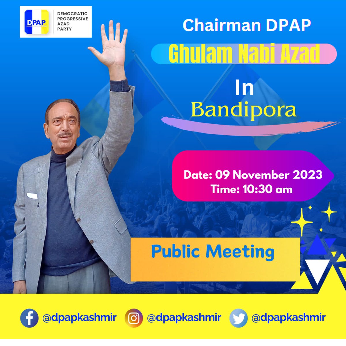 Join us Tommorow!! 09 November 2023 Bandipora. #bandipora #dpap #kashmir