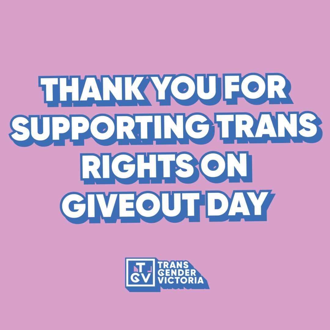 Thank you to everyone who donated to our GiveOUT Day campaign this year. We raised a total of $4,178 and recieved an additional $1,500 from the donation matching (thank you to @giveout_au) 💗