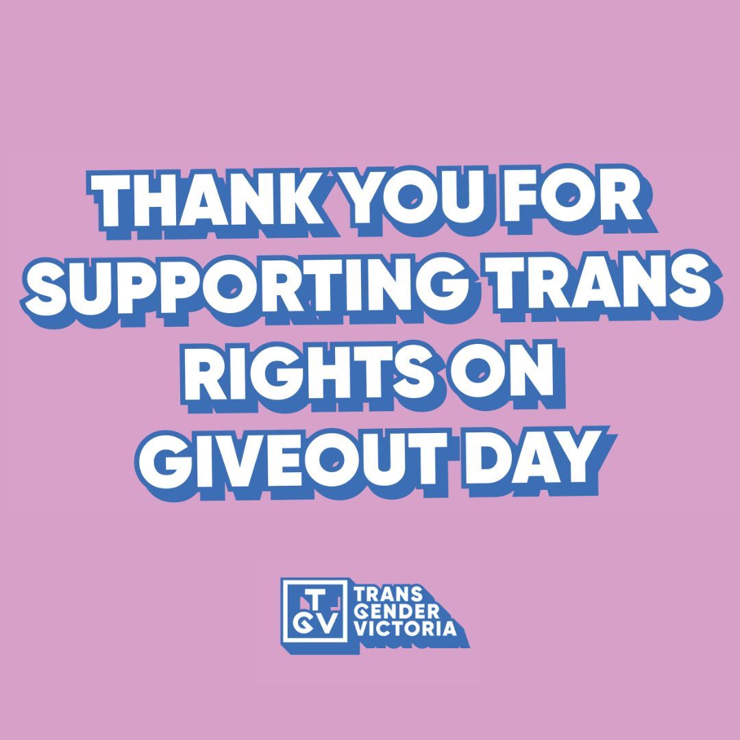 Thank you to everyone who donated to our GiveOUT Day campaign this year. We raised a total of $4,178 and recieved an additional $1,500 from the donation matching (thank you to <a href="/giveout_au/">GiveOUT</a>) 💗