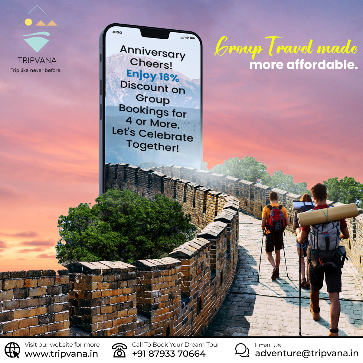 Calling all adventure seekers! Let's make this anniversary one to remember!
#traveloffer #traveloffers #tripoffers #offer #offers #offers2023 #Tourpackage #tourpackagesdeals #tourpackagesinindia #tourpackagesbooking #dealoftheday #Deals #offersforyou #vacation #vacation #vacay