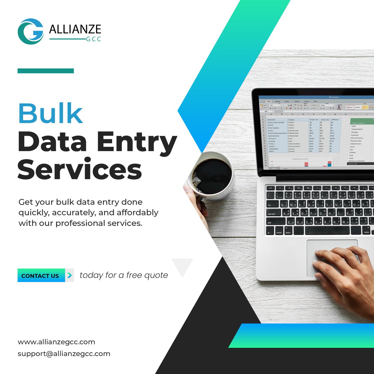 allianze_gcc's tweet image. Boost productivity and efficiency with @AllianzeGcc &apos;s specialised bulk data entry services! 📂 👨‍💻 💻

We handle large volumes of #data with speed and precision, freeing up your resources. Our experienced team can transform your #rawdata into organised and actionable insights.