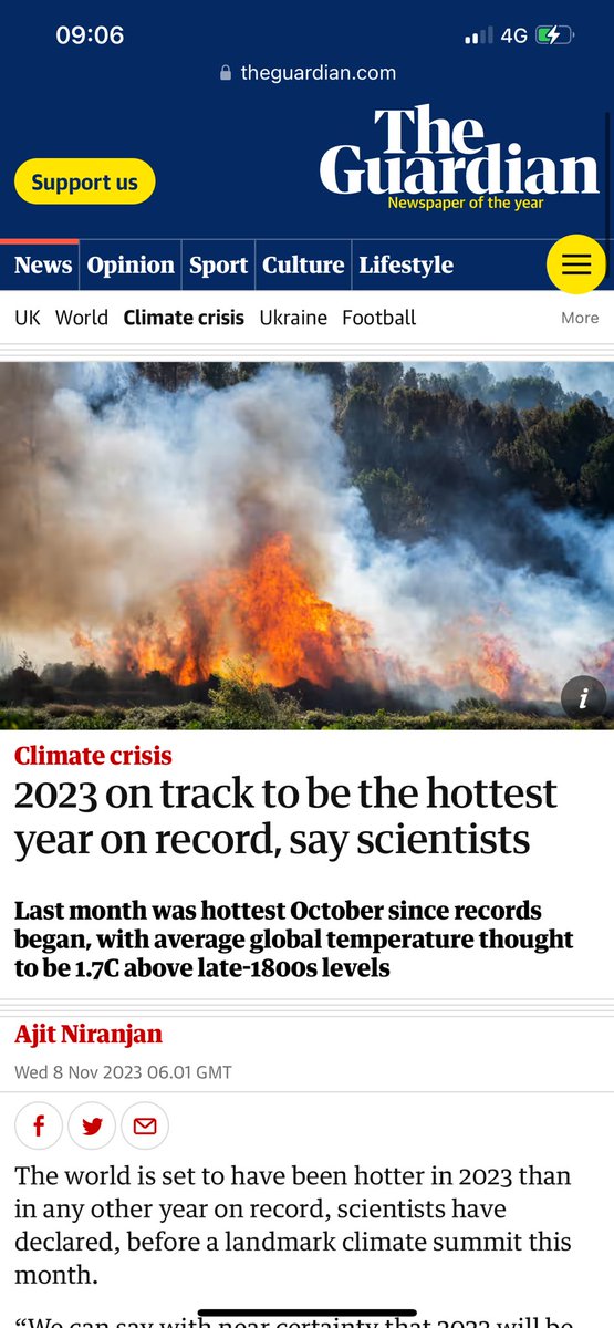 So many friends on socials post about their kids: birthdays, events, happy this, happy that. I don’t know what you are all thinking. This is really happening - and far faster than predicted. I could never have believed so many people would ignore warnings from Stephen Hawking,