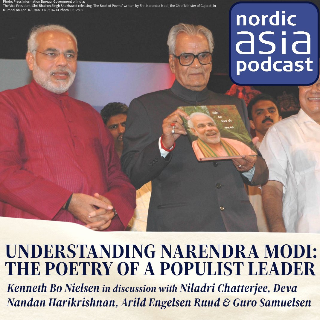 NIAS - The Nordic Institute of Asian Studies (@nias_1968) on Twitter photo 🇮🇳’s PM, Narendra Modi has a highly visible & extremely complex public image. Less commonly know is that Modi is also a poet
📻Tune in to the #NordicAsiaPodcast to explore the poetic side of 🇮🇳’s leader w/@niladri4u, Deva N. Harikrishnan, <a href="/e_arild/">Arild Engelsen Ruud</a> & Guro Samuelsen & <a href="/K_Bo_Nielsen/">Kenneth Bo Nielsen</a> 🇮🇳’s PM, Narendra Modi has a highly visible & extremely complex public image. Less commonly know is that Modi is also a poet
📻Tune in to the #NordicAsiaPodcast to explore the poetic side of 🇮🇳’s leader w/@niladri4u, Deva N. Harikrishnan, <a href="/e_arild/">Arild Engelsen Ruud</a> & Guro Samuelsen & <a href="/K_Bo_Nielsen/">Kenneth Bo Nielsen</a>