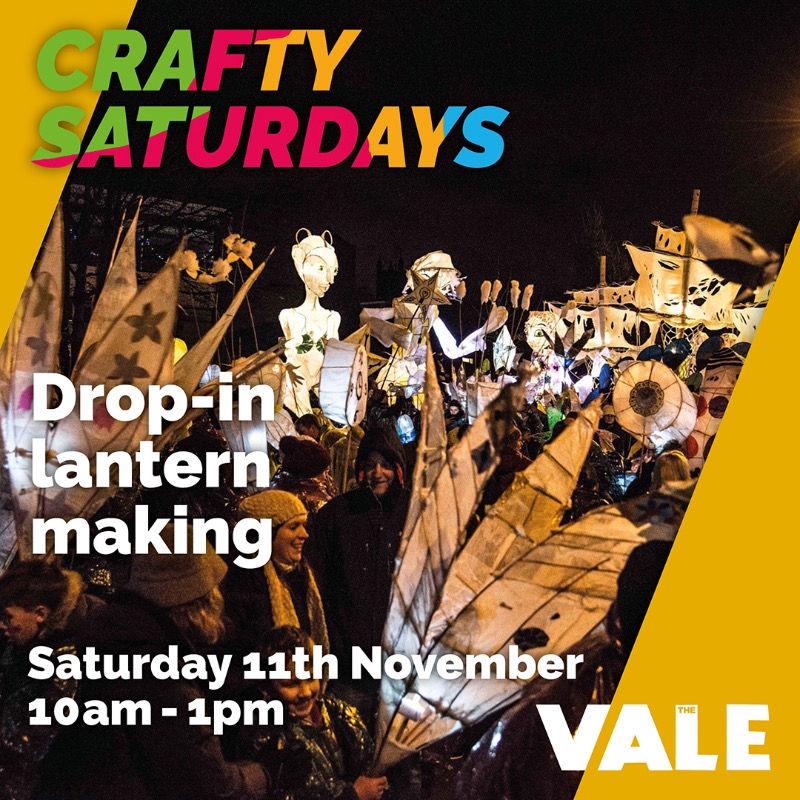 TheValeMossley's tweet photo. โ๏ธ Join us Saturday 11th Nov at The Vale, 10am โ 1pm.๐ฎโ๏ธ Make a Winter lantern and then parade with it in Tameside Winter Carnival on 18th Nov โ๏ธ๐ฎ Itโs FREE! ๐ #Activecommunities #CraftySats #Craft #TheVale #CraftySaturdays #Mossley #InTameside #WinterCarnival #LanternMaking https://t.co/o7IcpwaLfP