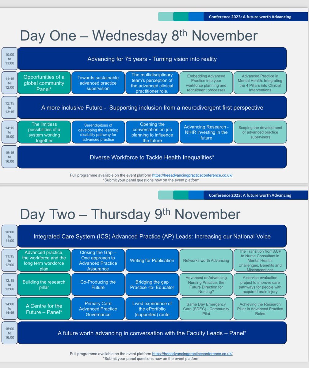 Nickworthphysio's tweet image. Ready for the @NHSE_WTE Advanced Practice conference 2023 today and tomorrow.
Loads of amazing speakers and discussions.
#AdvancingPractice2023
 @NHSHEE_NWest @BeverleyHarden @ElouiseGreenwoo @BellaThakglos @DebAllcock