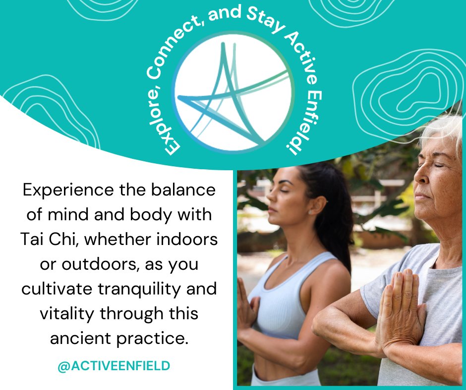 🍂 Embrace autumn with Tai Chi. 🌳 Indoor serenity or outdoor freshness, all levels welcome. Join us! 🧘‍♂️

To book your spot or try a taster session, reach out to us at sport@enfield.gov.uk

 #TaiChi #ActiveEnfield #MindBodyBalance #NorthLondon #Enfield