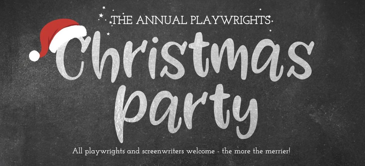 Playwrights Xmas Drinks tweet media