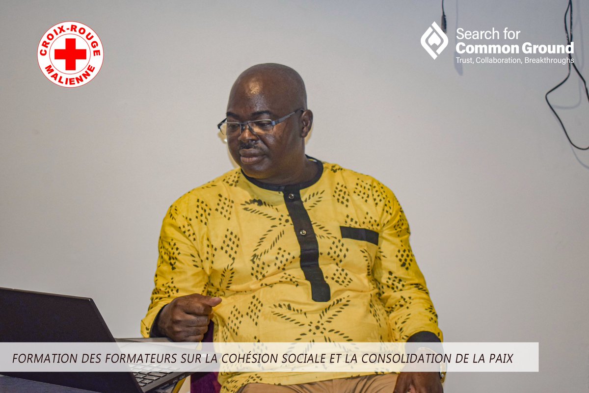 SearchMali's tweet photo. Du 23 au 27 octobre, #SearchMali a facilité la formation des équipes de la #CroixRougeMalienne sur la cohésion sociale et la consolidation de la paix. Ensemble nous avons exploré les outils et les approches en faveur de la paix et la cohésion sociale.
#paixetcohésionsociale https://t.co/YVol3WTTAb