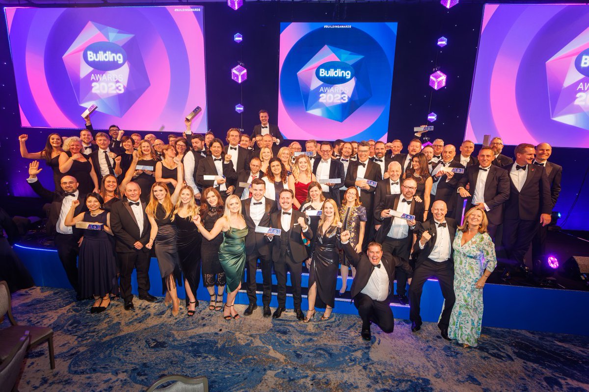 Wow! What a brilliant night celebrating the many successes of the construction industry at the #BuildingAwards 2023. Congratulations to all the finalists, here's the full list of the winners ow.ly/PzyS50Q5n6k