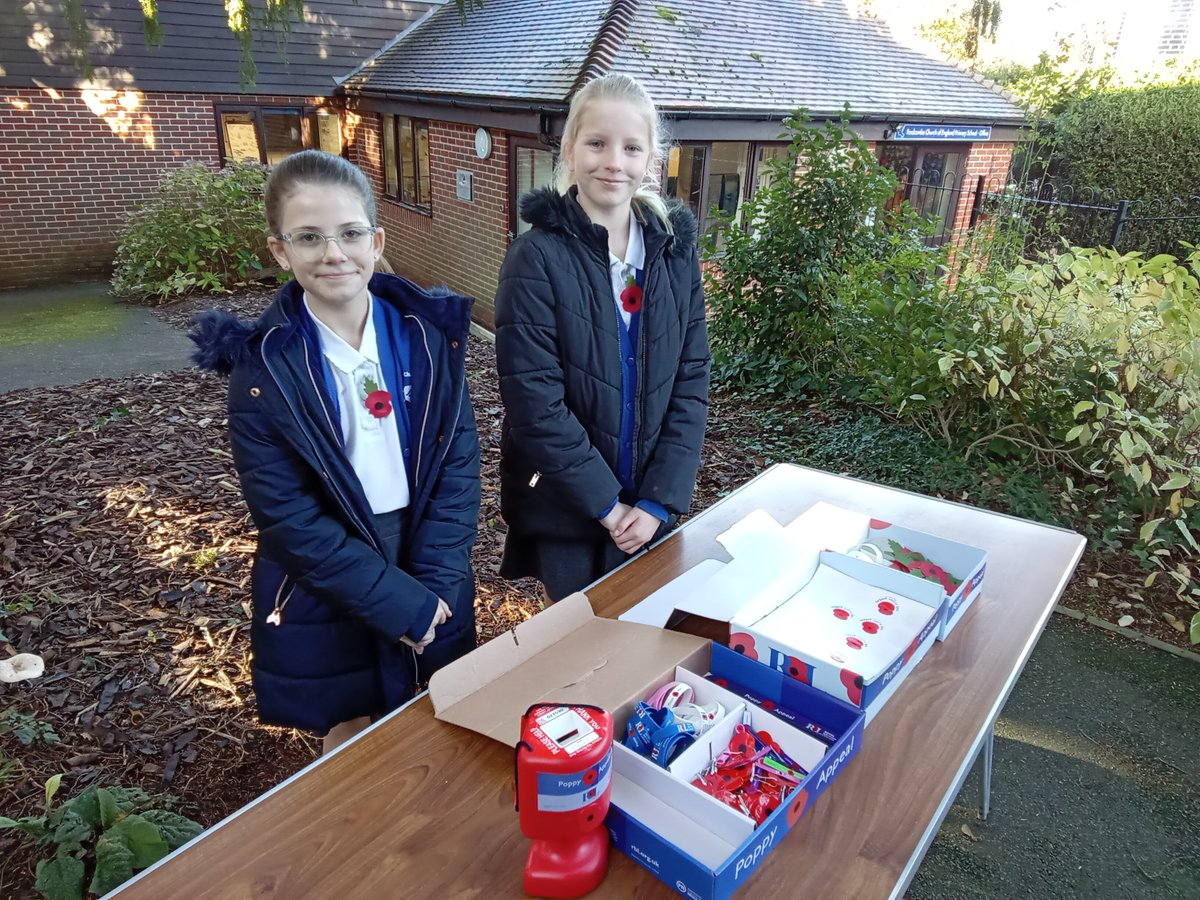 Members of the Pupil Council have been on-hand to sell you poppies for Remembrance Day all week. They will be on the school gate each morning until Friday.