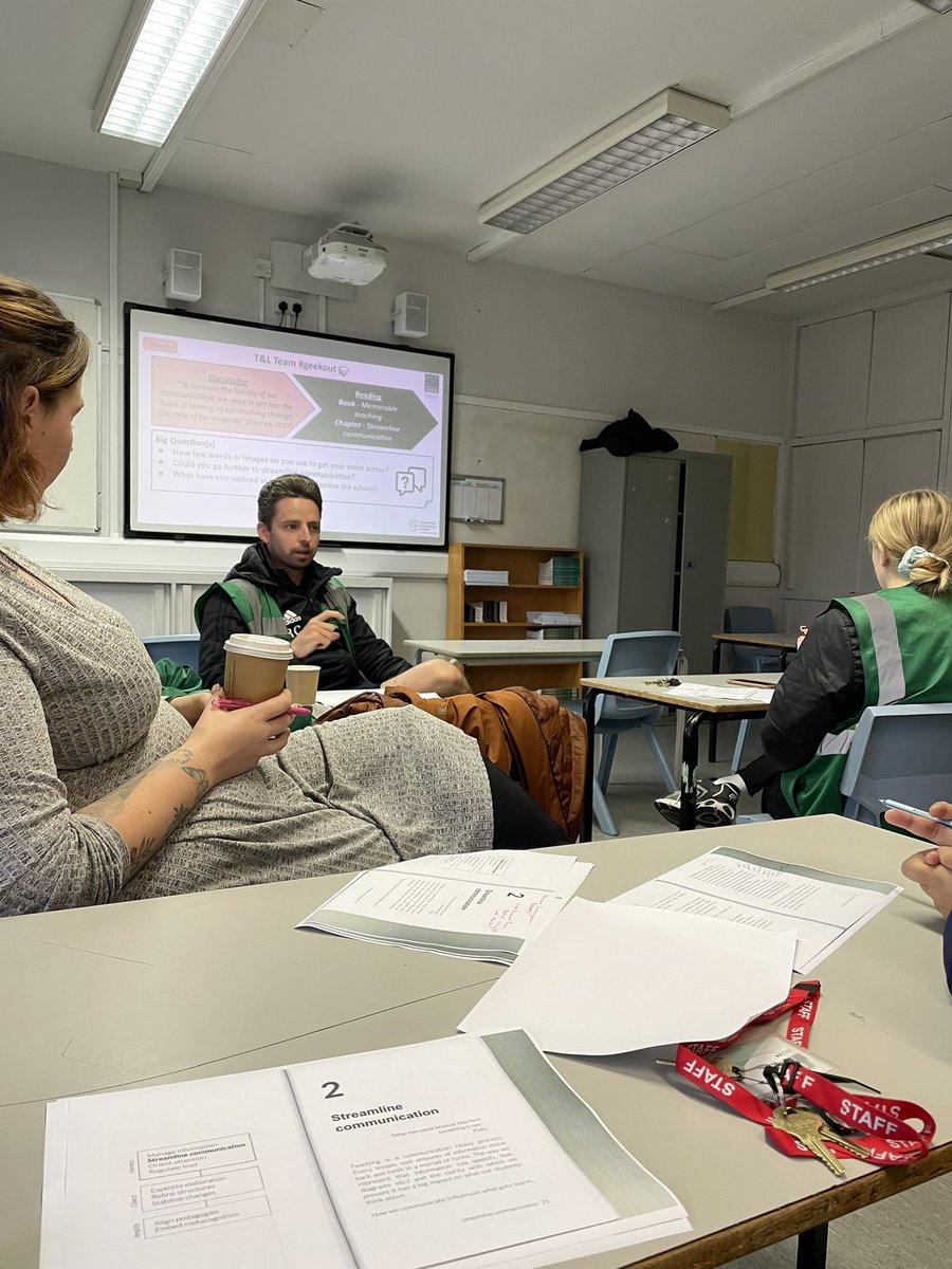 FgcsTlc's tweet image. We explored a snippet of @PepsMccrea’s Memorable Teaching in today’s T&amp;amp;L team #geekout 📖 📝 

#WeAreFGCS