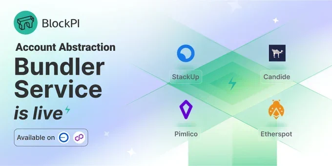 Hurricanego1's tweet photo. BlockPI's Bundler Service for ERC4337 is available on Base Mainnet, Polygon Mainnet and Mumbai! #base #Mumbai #polygon https://t.co/X9Yc5csHEV
