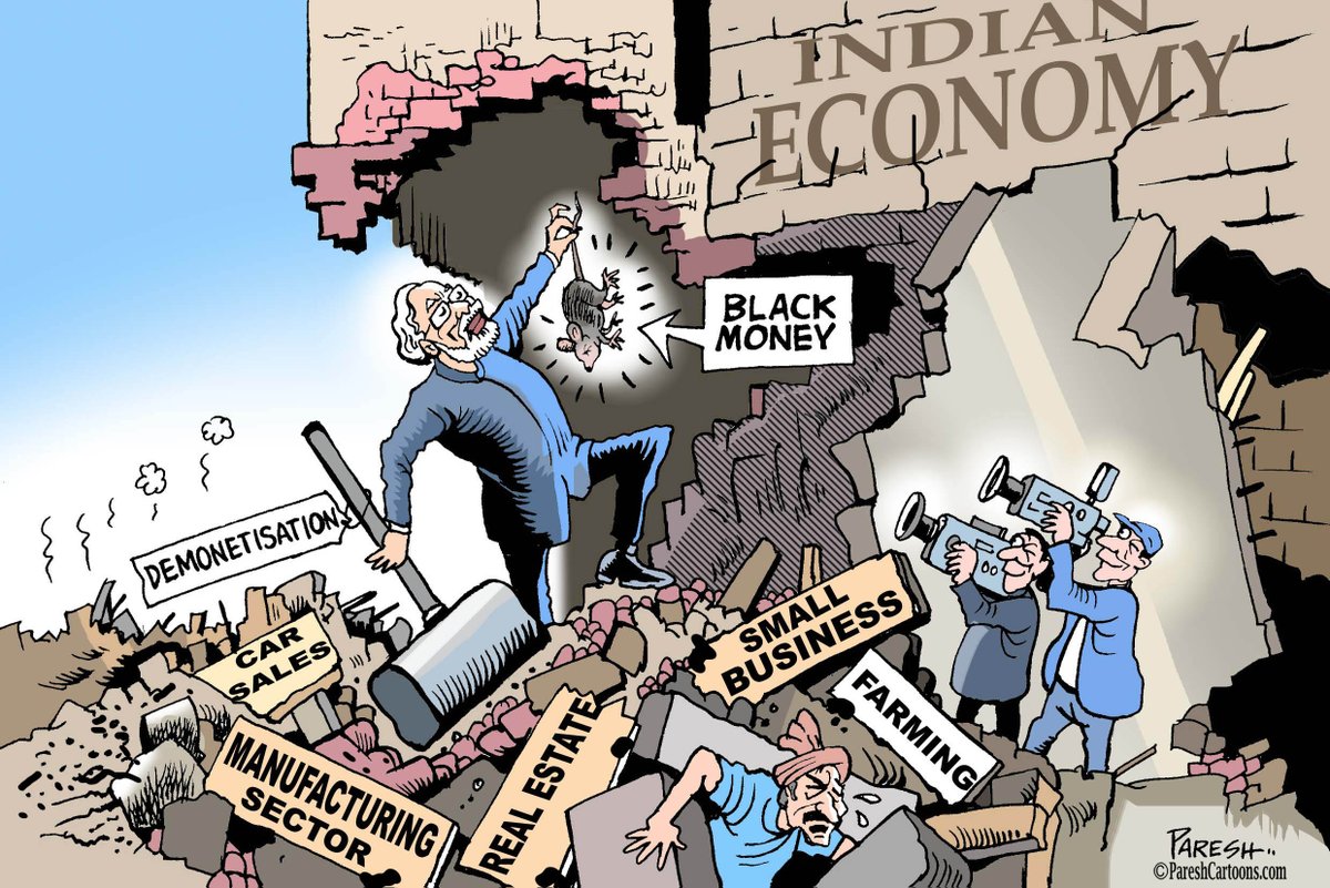 PareshNathtoons's tweet photo. Cartoon of 2016 on Demonetisation #Demonetisation #Blackmoney #ModiBlunders @tanmoyofc https://t.co/uIZjb8MNVF