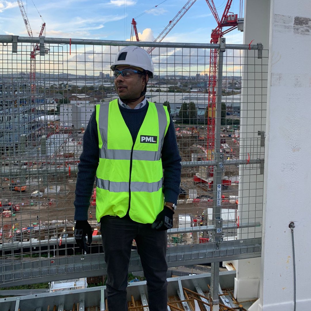 Rajat excellently sporting the PML hi-vis on a London based site 🤝

#constructionsite #londonconstruction #construction #ukconstruction