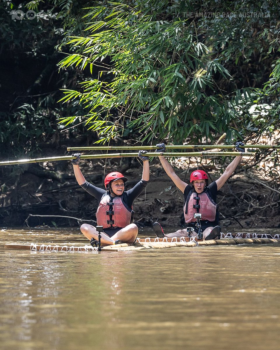 Our celebs are in beautiful Borneo #AmazingRaceAU @allisimpson @AngieMSimpson @darrenmcmullen @EmmaWatkinsfilm @HarryJowsey @TeddyBriggs6