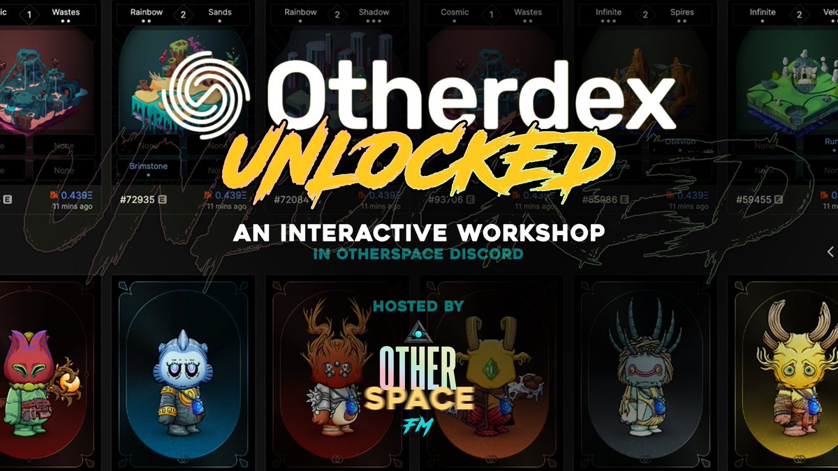 WATCH: Otherdex Unlocked: a deep dive on one of the best tools to explore @OthersideMeta & beyond with @Otherdex, feat @adamv_eth. Playback the interactive workshop hosted in the @OTHERspaceFM discord and learn how to stay sharp with Otherside! 🔴 youtu.be/f5jcZNHmhCU