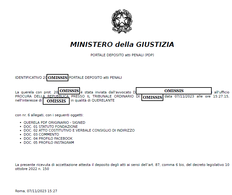 fondazionejb's tweet photo. Amiche e amici bianconeri,
spesso ci chiedete a cosa stiamo lavorando.
Nel caso di azioni penali non è possibile pubblicare i dati, come vi diciamo sempre con la legge non si gioca e non si scherza.

Vi abbiamo però detto che c'erano diverse querele in partenza, e così è stato.

Ribadisco ancora, e ancora, e ancora.

Non siamo nati per "rovinare" nessuno, vogliamo solo che chi offende, infama, insulta, vilipende i morti, si ricordi -o capisca- che le proprie azioni virtuali hanno conseguenze reali.

E vi ricordiamo sempre che noi siamo la vostra protezione, ma voi siete la nostra forza.

Se ancora non lo avete fatto, iscrivetevi oggi alla Fondazione sul sito https://t.co/vXNdFQPuLb

Fino alla fine... ma è solo l'inizio!