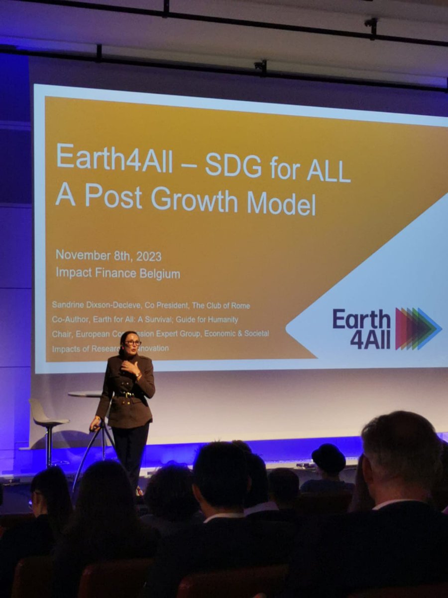 LadyAgri's tweet image. 📢🔴LIVE from #BelgianImpactDay : "Our financial system is purely transactional and does not serve human needs. We need to support #SMEs and underline their key role as the backbone of economic growth"💪 - @SDDecleve, Co President @ClubOfRome
&amp;amp; Co Founder @EUWeCan #ImpactFinance