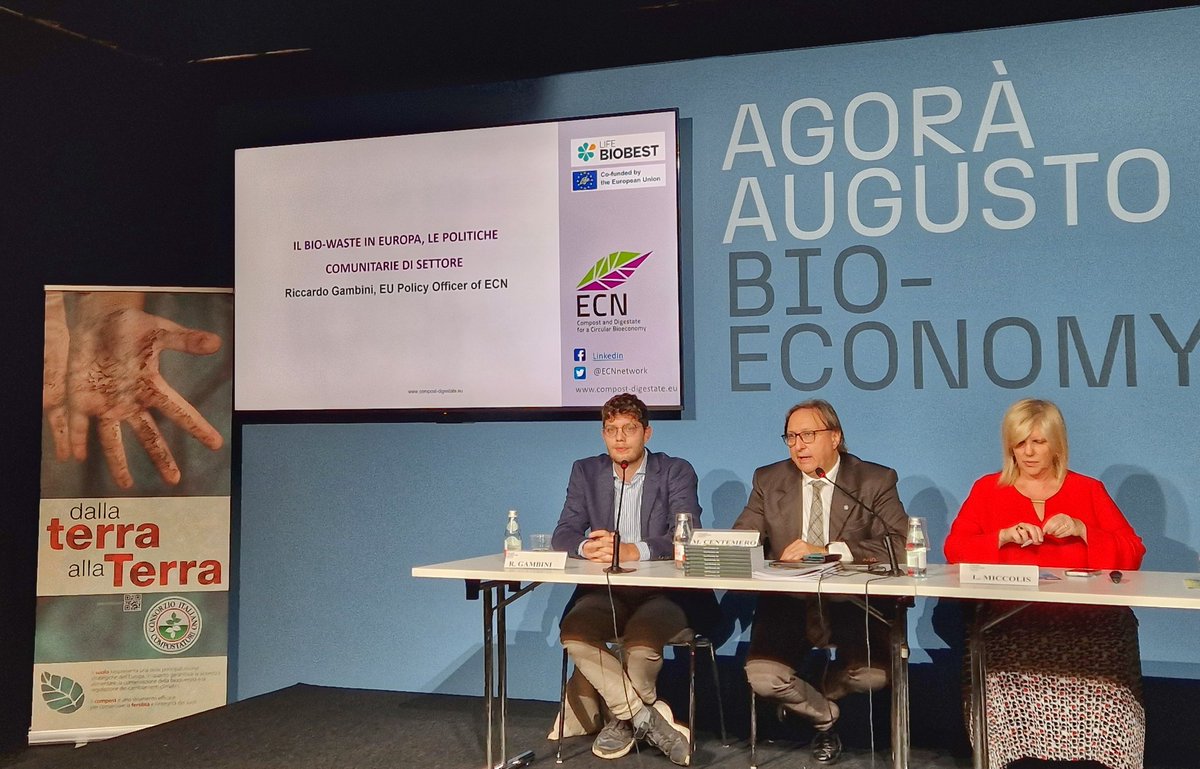 National conference on #composting and #anaerobicdigestion just beginning at @Ecomondo
👉 @ConsorzioCIC and @ECNnetwork showcasing the #biobest @LIFEprogramme project