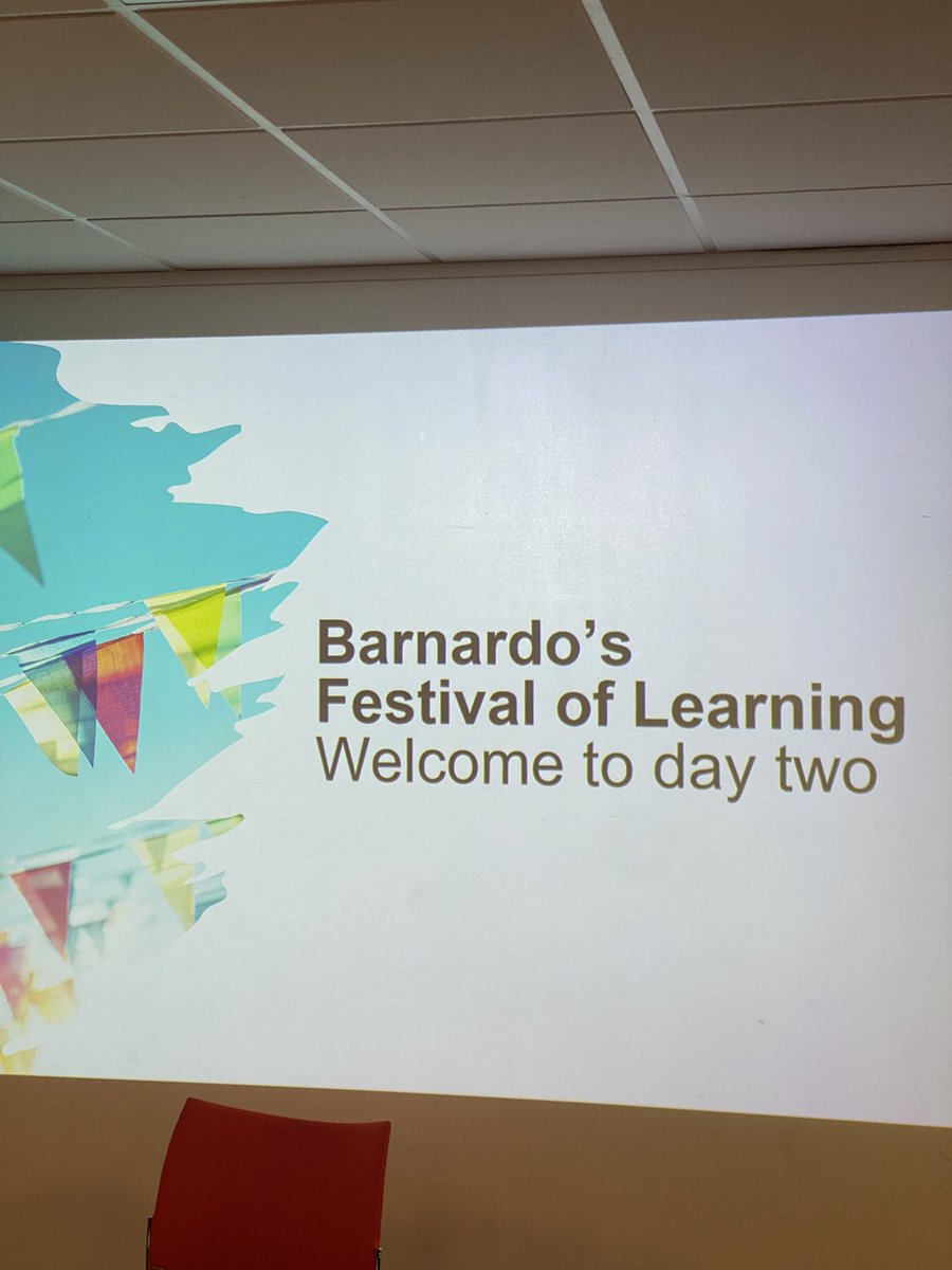 @StranCreu’s Dr Karen Orr is excited to take part in day two of Barnardo’s Festival of Learning. Karen and Claire Humphrey from @THRiVENabbey have been sharing some insights from the THRiVE Learning Partnership. Such an energising and exciting event!#wecan #evidencebasedpractice