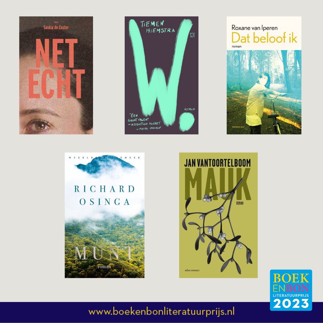 We tellen af naar de bekendmaking van de winnaar van de Boekenbon Literatuurprijs!

Vorig jaar won Anjet Daanje met het boek ‘Het lied van ooievaar en dromedaris’!

Wie zal dit jaar de cheque in ontvangst nemen? Donderdag 9 november weten we het!
