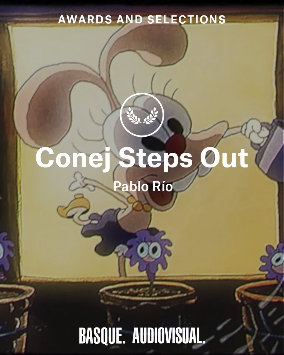 BasqueAvisual's tweet photo. ‘Conej Steps Out' continues to garner awards and recognitions! The film has won two accolades at the #PrimeTheAnimation New Talent International Festival, specifically for Best National Short Film and the Audience Award, and it's been selected to participate in ANIMAINZON 👏 https://t.co/5exLCqp2K8
