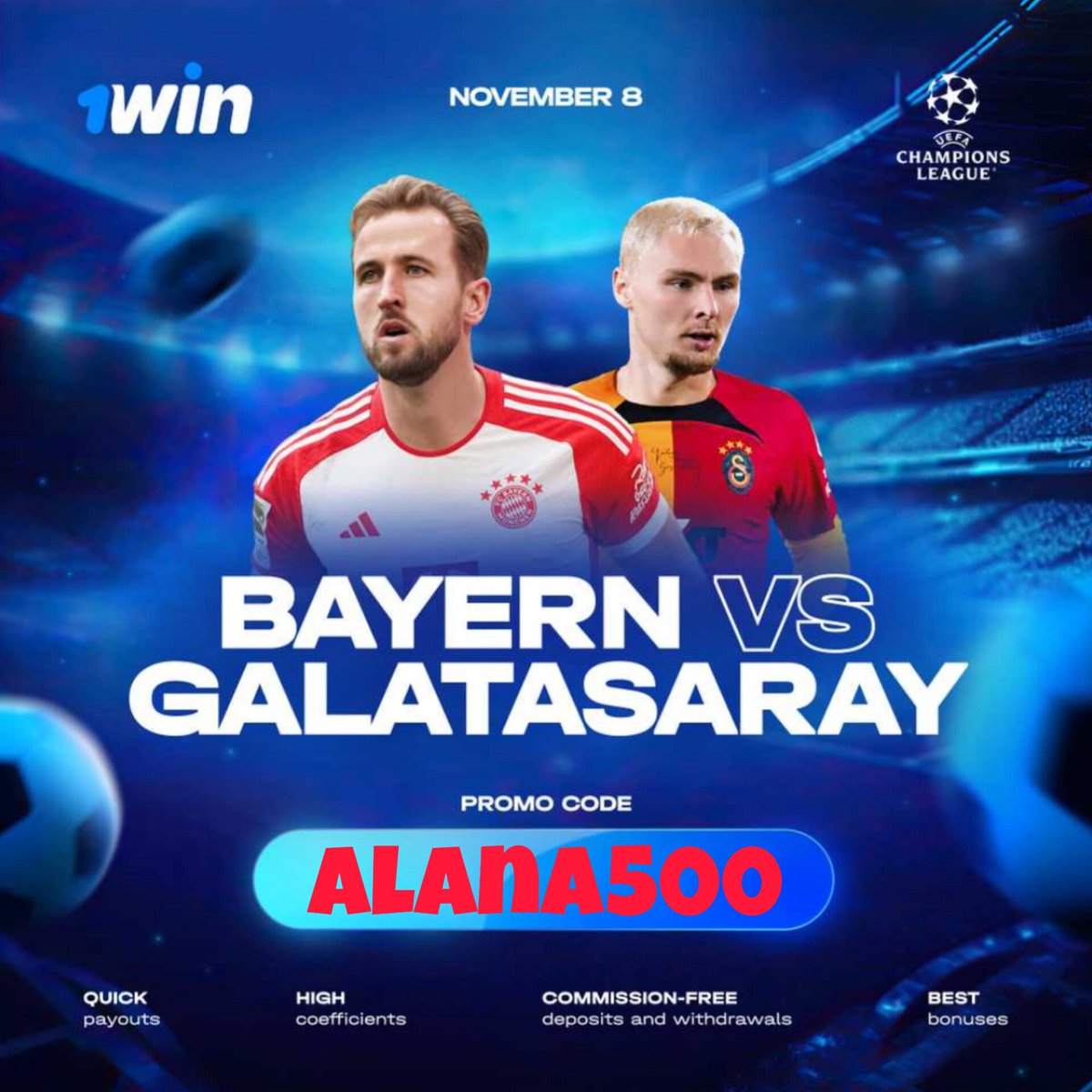 #win #1Win #BONUS #casinobonus #casinoonline #games #sport #casino #GamblingTwitter #Casino #Betting #nsfwtwt #Hockey #soccer #basketball #UFC #UEFA #NBA