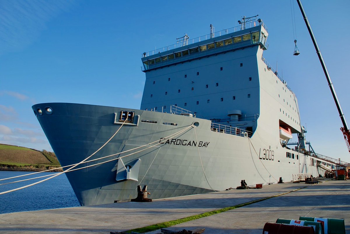 OTD 16 years @RFACardiganBay undergoing Upkeep @apgroupuk Falmouth. Outfit of self defence weapons, SAT(TV), Gulf mods for hot weather operations and shiny new windows