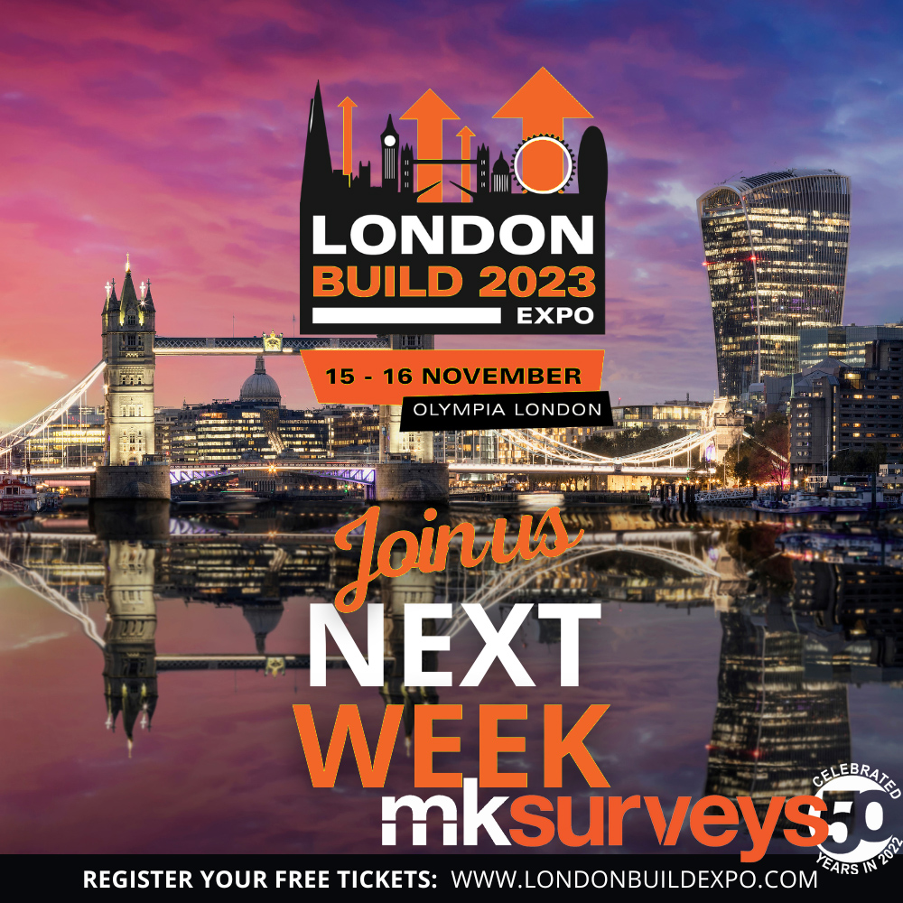 mksurveys's tweet image. NEXT WEEK
LONDON BUILD EXPO 2023
15th &amp;amp; 16th NOVEMBER - LONDON OLYMPIA
THE UK&apos;S BIGGEST FESTIVAL OF CONSTRUCTION
We are exhibiting on stand C86 at this year’s expo, and it would be good to see you there.
Tickets are free and can be booked at: londonbuildexpo.com
#londonbuild