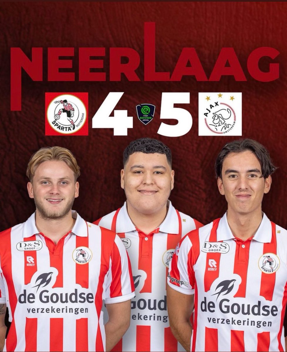 Yesterday I made my debut in the <a href="/eDivisie/">KPN eDivisie</a> for <a href="/SpartaRotterdam/">Sparta Rotterdam</a> , played 2-2 against <a href="/LevideWeerd/">Levi de Weerd</a> and overall we lost 5-4 unfortunately.

Thanks for the good coaching!
<a href="/DamondeBest/">Damon de Best</a> <a href="/ThomasdZeeuw/">Tho〽️as</a> 

See you guys next week🫡🔴⚪️