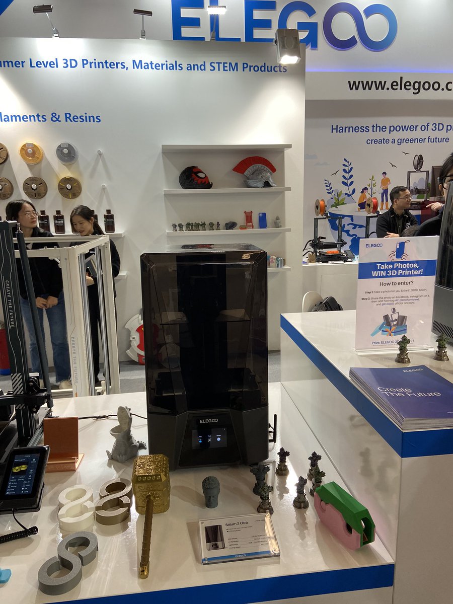 Great exhibition #ELEGOOFormnext . Good printers <a href="/Elegoo_Official/">ELEGOO</a> <a href="/Elegoo_Official/">ELEGOO</a>