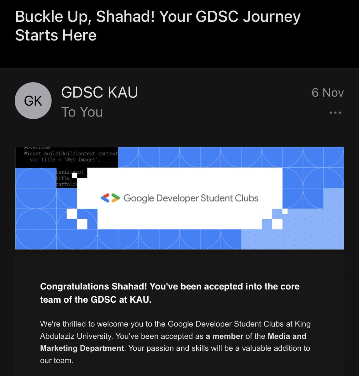 So excited to dive into this incredible opportunity!
@GDSC_KAU
#UnlockYourPotentialWithGDSC