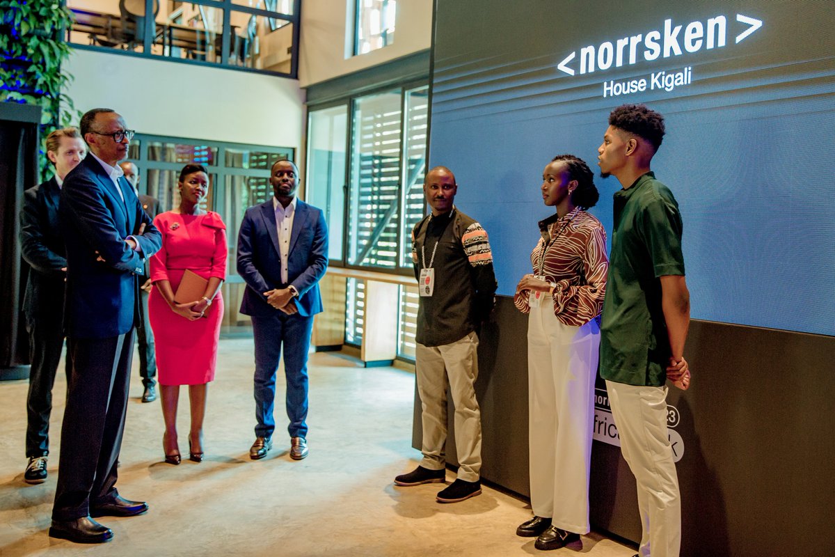 PHOTOS President Kagame has officially opened Norrsken Kigali House, an entrepreneurship hub that will support the growth of Rwanda's startup ecosystem. #RBANews