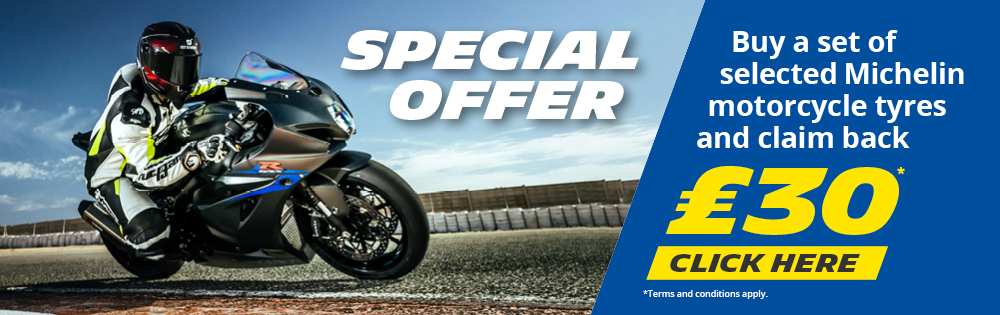 Riding just got sweeter! 🏍️ Enjoy a £30 rebate on select Michelin motorcycle tyres. keep your receipt, wait 14 days, input you details with a clear photo of your invoice/receipt and get a BACS payment. #Michelin #MotorcycleLife #SavingsOnWheels

offer.michelin.co.uk/pim2-uk