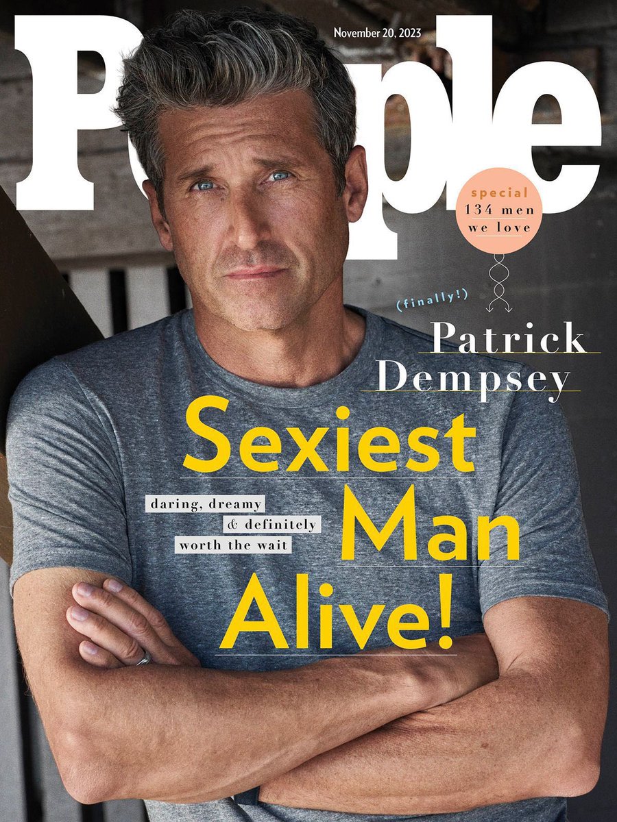 Patrick Dempsey è l’uomo più sexy del mondo del 2023 secondo People.