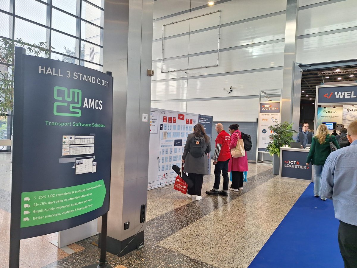 AMCSGroup1's tweet image. The AMCS Group team are here at @ICTenLogistiek in Utrecht! Come visit us at Hall 3, stand C.051 📍

#AMCS #FleetMaintenance #TransportOperations #FleetAutomation #ictenlogistiek2023 #ictenlogistiek #logistiek #ict #jaarbeu