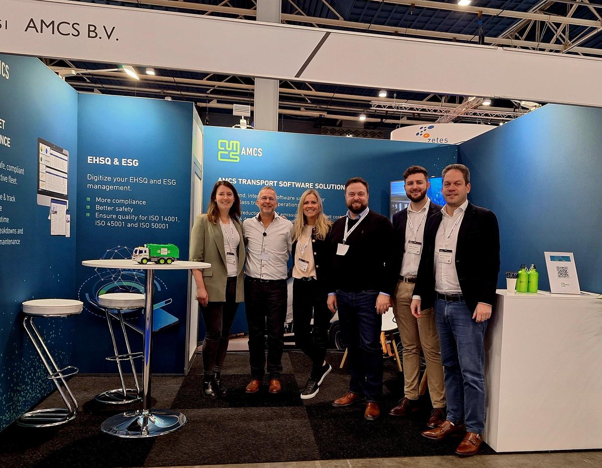 AMCSGroup1's tweet image. The AMCS Group team are here at @ICTenLogistiek in Utrecht! Come visit us at Hall 3, stand C.051 📍

#AMCS #FleetMaintenance #TransportOperations #FleetAutomation #ictenlogistiek2023 #ictenlogistiek #logistiek #ict #jaarbeu