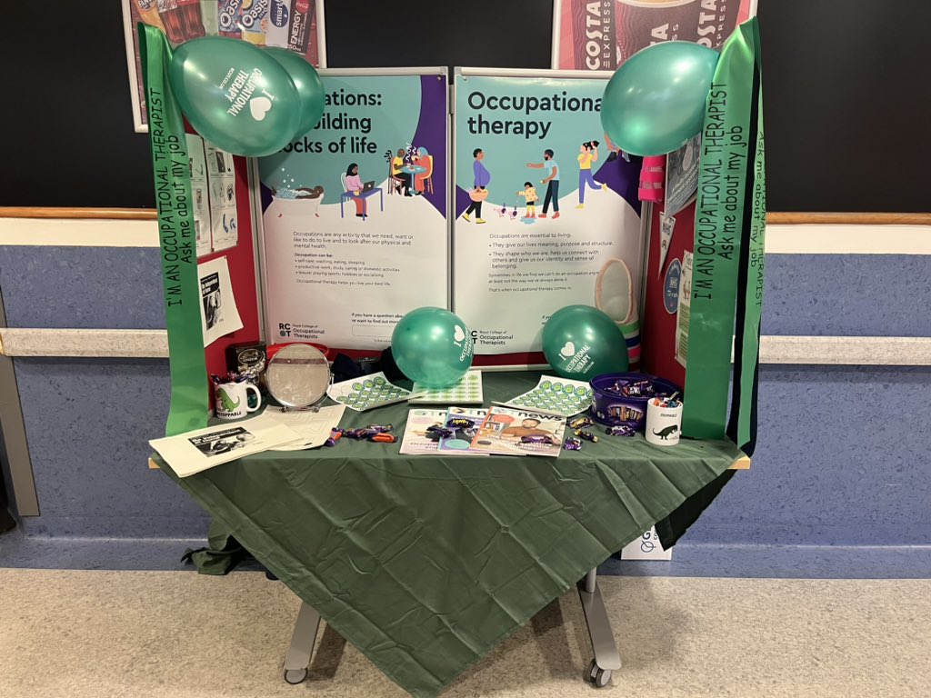 Beth Turner (@bethturnerot) on Twitter photo <a href="/NUHTherapies/">NUH Therapies</a> <a href="/NUH_AHPs/">NUH Allied Health Professionals</a> <a href="/OTmedsurgNUH/">TeamMedicine&Surgery_NUH</a> <a href="/HCOPTHERAPY_NUH/">HCOP Therapy Team @nottmhospitals</a> <a href="/NeuroOT_NUH/">Neuroscience Occupational Therapy @ NUH</a>
We’re all set up for our OT week stall at QMC! Come and visit us anytime from 10am - 3pm. <a href="/NUHTherapies/">NUH Therapies</a> <a href="/NUH_AHPs/">NUH Allied Health Professionals</a> <a href="/OTmedsurgNUH/">TeamMedicine&Surgery_NUH</a> <a href="/HCOPTHERAPY_NUH/">HCOP Therapy Team @nottmhospitals</a> <a href="/NeuroOT_NUH/">Neuroscience Occupational Therapy @ NUH</a>
We’re all set up for our OT week stall at QMC! Come and visit us anytime from 10am - 3pm.