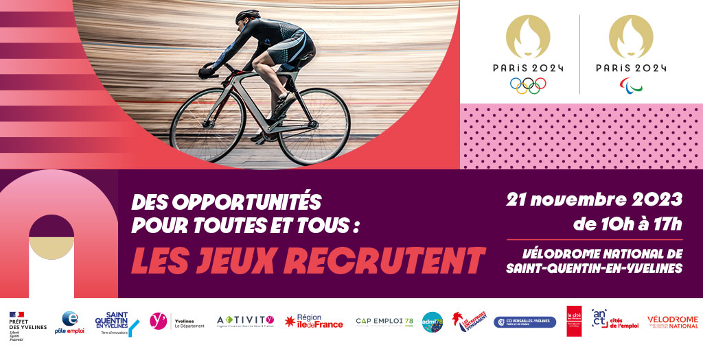 #Agenda - Les Jeux Recrutent🚀

💡 Retrouvez l'espace "Villages métiers" où se trouveront les entreprises qui recrutent dans les métiers de la sécurité, transport-logistique, sport et événementiel, hôtellerie-restauration, et propreté-recyclage

📅 21/11
👉plmpl.fr/c/zGx4P