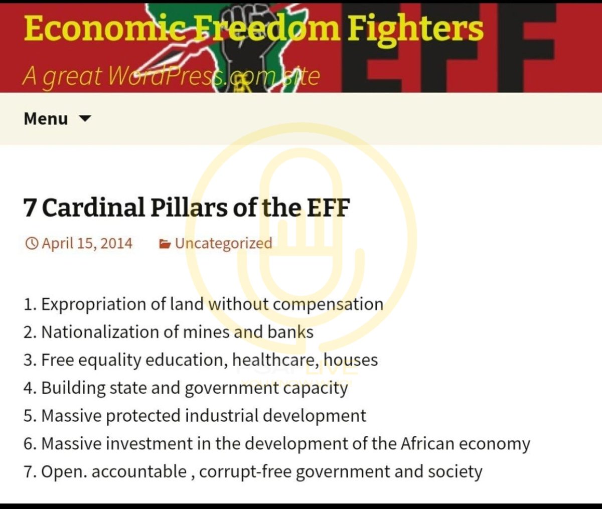PSAFLIVE's tweet image. NEWS: The 7 Cardinal Pillars of the EFF one of them is to develop African economy, does this mean Malema wants to rule Africa?
How will they achieve this dream?
EFF is currently known as a 10 percent political party, which is rejected by its own member due to the wreckless…
