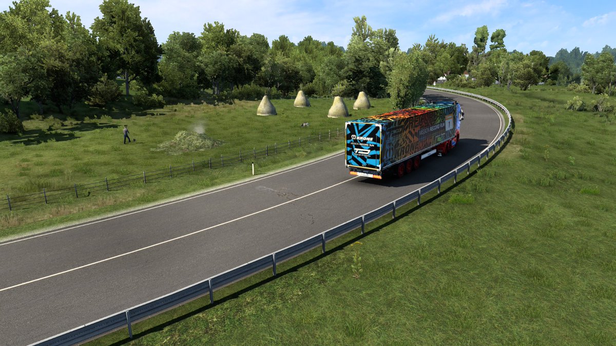 billy_speed's tweet photo. Euro Truck Simulator 2 I see hunts and rocks then lot of trees and bridge doing my trip out

#CruisingTheBalkans
#eurotrucksimulator2
#ETS2
@ScaniaGroup
@SCSsoftware
#MissionRecordRun
@KroneTrailer https://t.co/fIPbtm4gUz