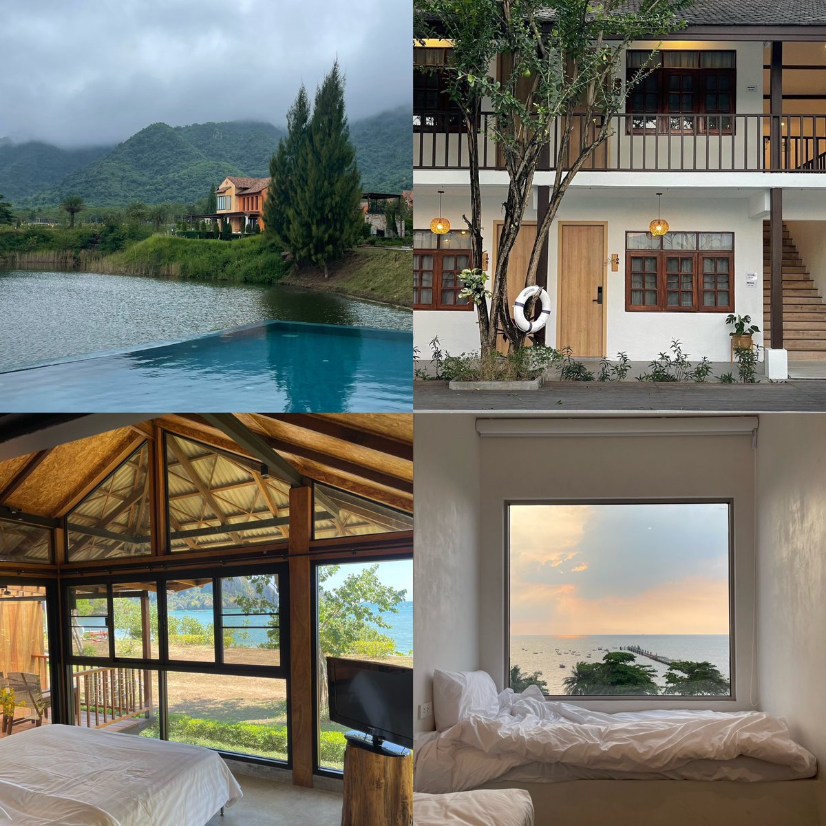 sfkkfs_'s tweet image. เธรดแนะนำที่พักที่ชอบ อยากไปซ้ำ วิวดี นอนสบาย 🛌 ราคาไม่เจ็บหนัก ทั้งภูเขาและทะเล ⛰️🌊