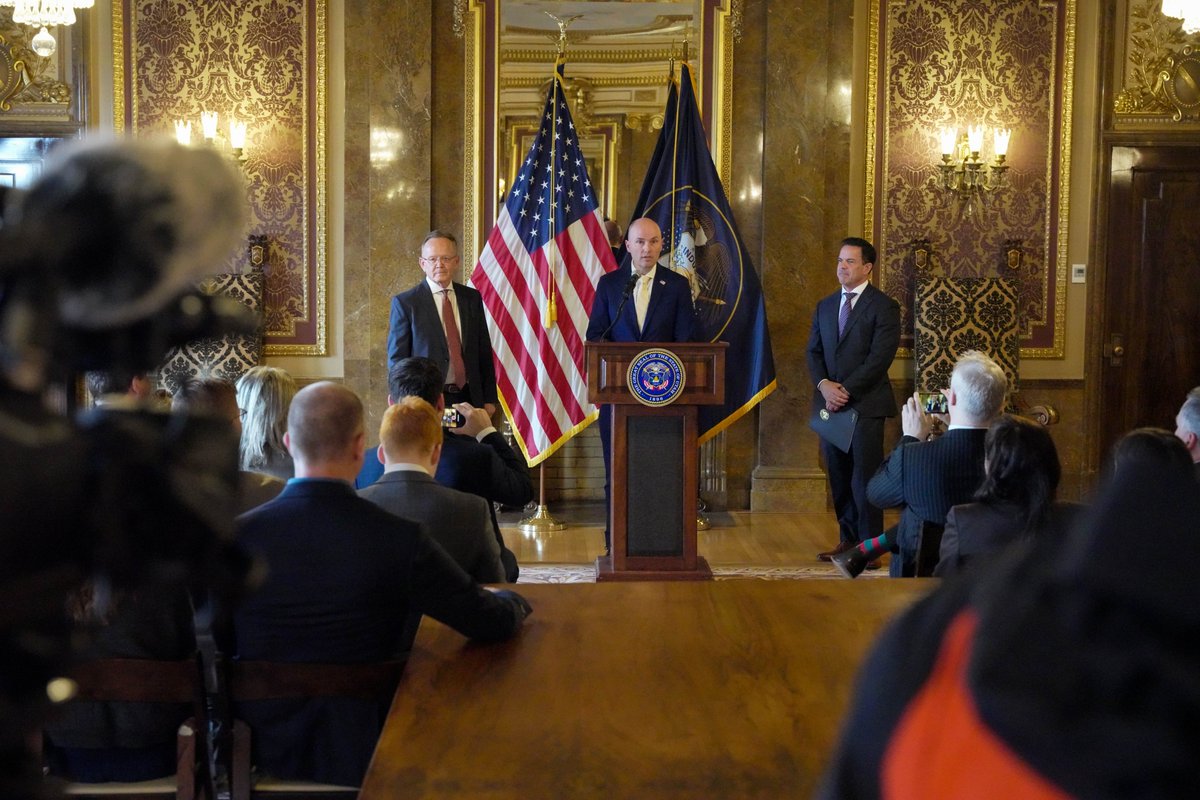 Two of my greatest friends and closest confidants. Over the years, we've fostered a relationship built on trust and understanding. Because of that, we've accomplished some pretty remarkable things. I'm pretty lucky to have served alongside the best Governor and Senate President.