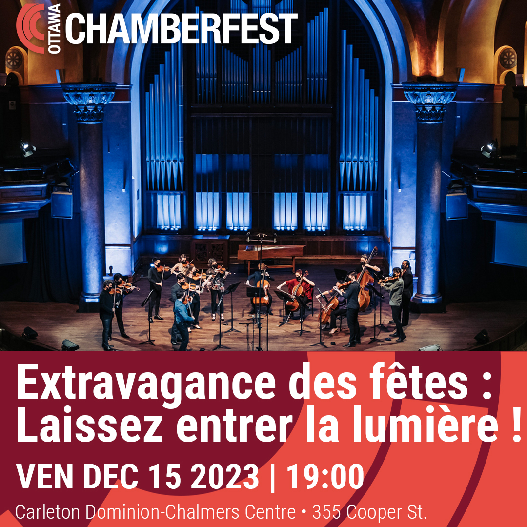ONE MONTH AWAY! Join us for a warm and joyous celebration of the winter solstice and the festive season, Chamberfest-style. 🎻 Friday December 15 at @CU_CDCC ✨ tickets and full programme available at chamberfest.com