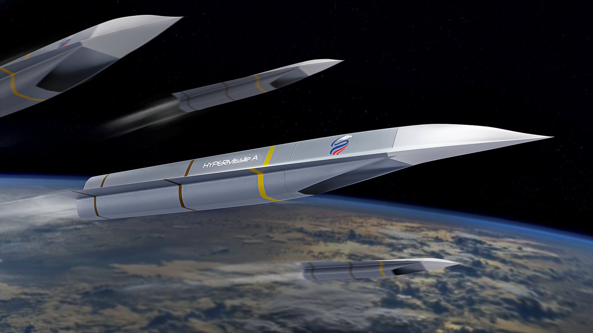 HYPERIAN_AERO's tweet photo. #Hypersonic missiles are a growing part of the military landscape. HYPERMissile (TM) offers superiority to all existing and planned development. #hyperfast #HYPERIANAerospace #airsupremacy

https://t.co/390aq1v8tj

#NGAD #hypersonic #missiles #usnavy #machspeed #airforce https://t.co/vRVRiXMKT9