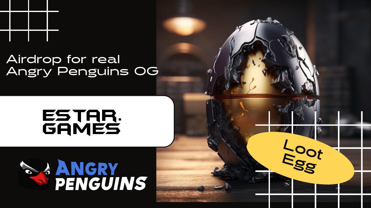 AngryPenguins_'s tweet photo. Aloha 🐧

We are delighted to introduce you to the LootEgg Apc.

If your Colony has at least 50 Points Score, you will get Airdop one LootEgg.
Next week, we will reveal the page where you can crack the EGG and unveil amazing prizes. Legendary Items, $ESTAR, $EGLD and more. https://t.co/dyy2MFHf0v