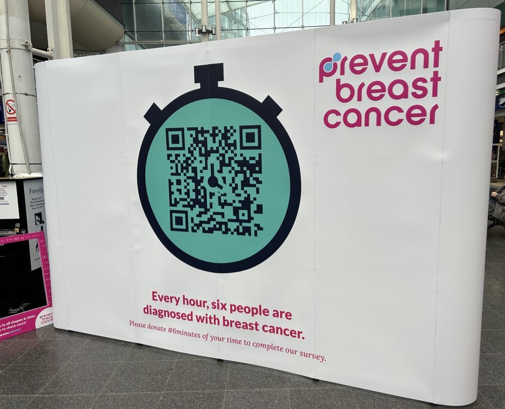 JoeWiecha's tweet image. Popped into McrPiccadilly🚂 to see the @wearepreventBC team who are there until Saturday talking all things breast cancer signs &amp;amp; symptoms, raising money for their National Breast Imaging Academy &amp;amp; promoting the #6Minutes survey link here: bit.ly/474XJtL 🩷