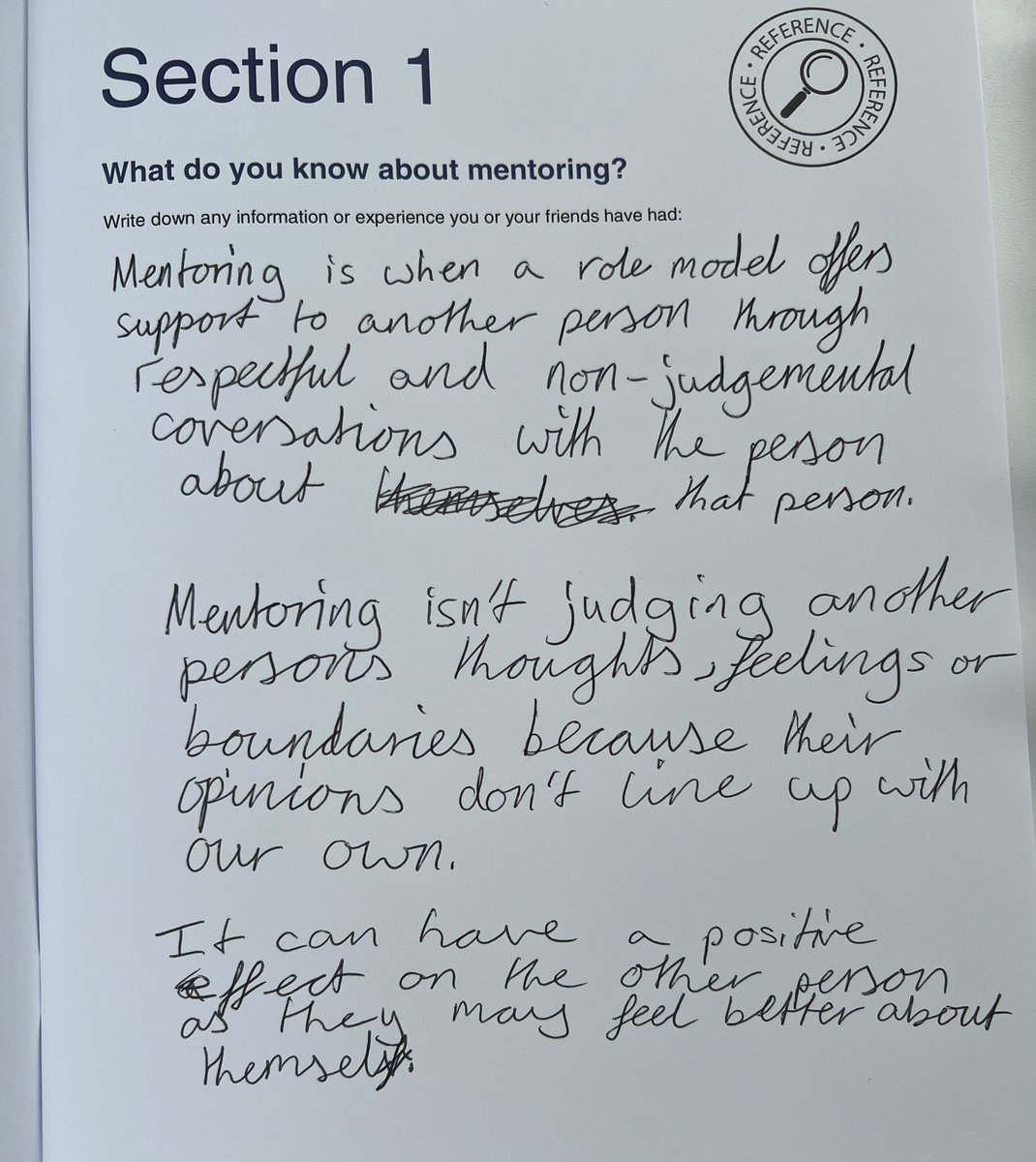 WiderLearning's tweet image. Great first day of the new Y8 Peer Mentors training @OurLadyStChad today. When pupils can give this type of response early in their training, you know that there is an embedded understanding already in school. 👏👏👏
Looking forward to day two tomorrow. #peermentors #rolemodels
